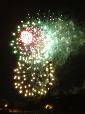 A spectacular fireworks display caps off Glenside's July 4.