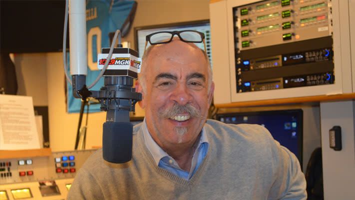 John DeBella in the WMGK studio. John DeBella in the WMGK studio.