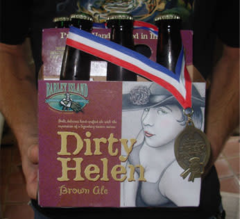 Dirty Helen beer from Barley Island Dirty Helen beers