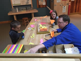 Create.Connect fun at Conner Prairie Andrea CP indoor fun