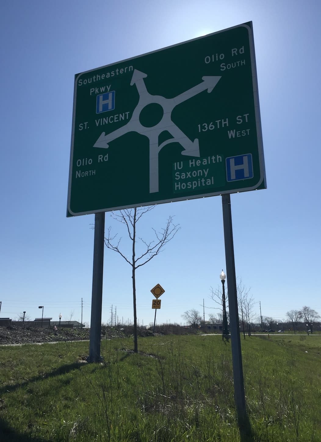 Roundabout sign