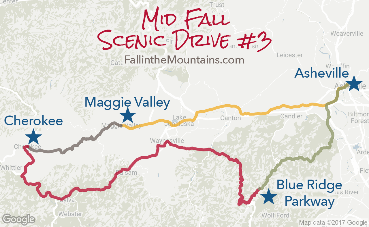 Asheville Mid Fall Scenic Route