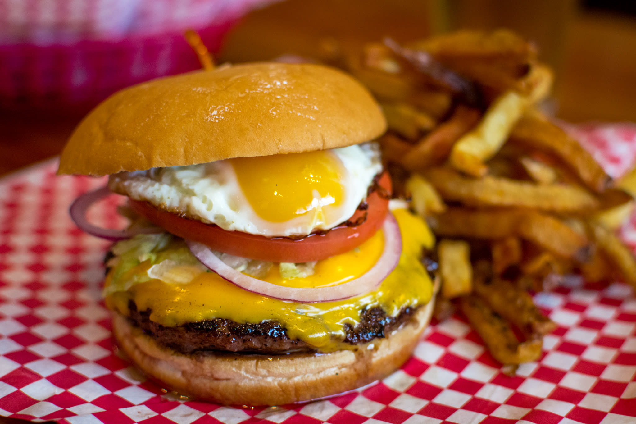 Pete's Hamburger with Fried Egg