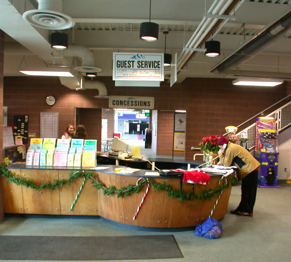 Peaks Ice Arena during the Holidays