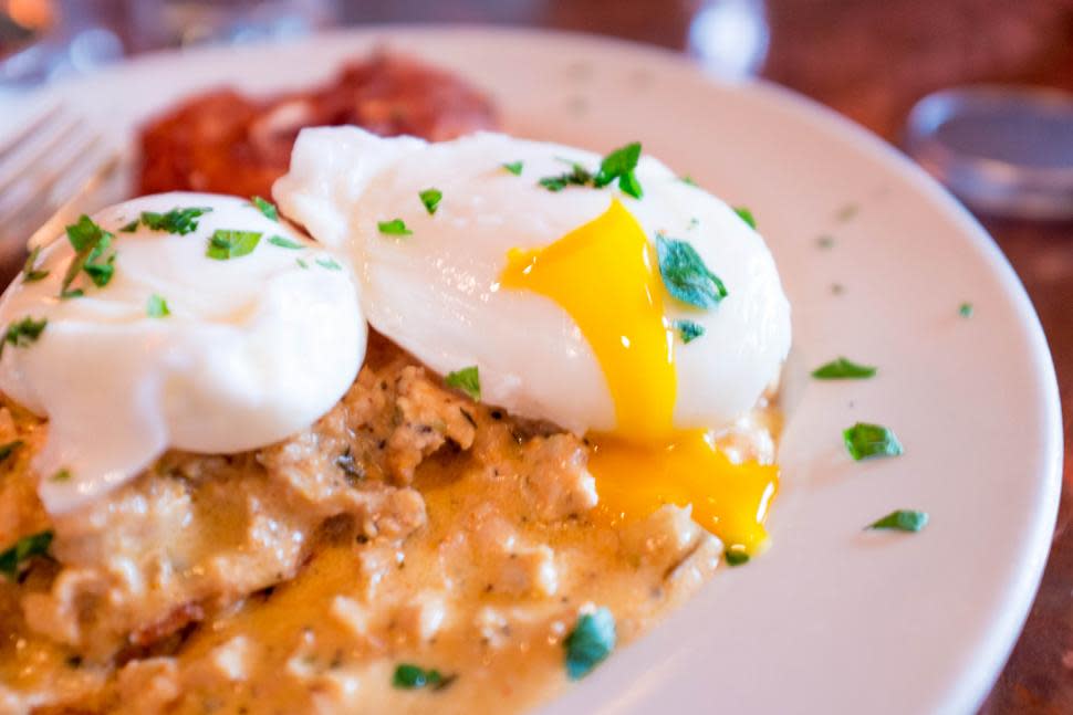 Biscuits and sausage gravy at Otto's (photo: Cincinnati Nomerati)