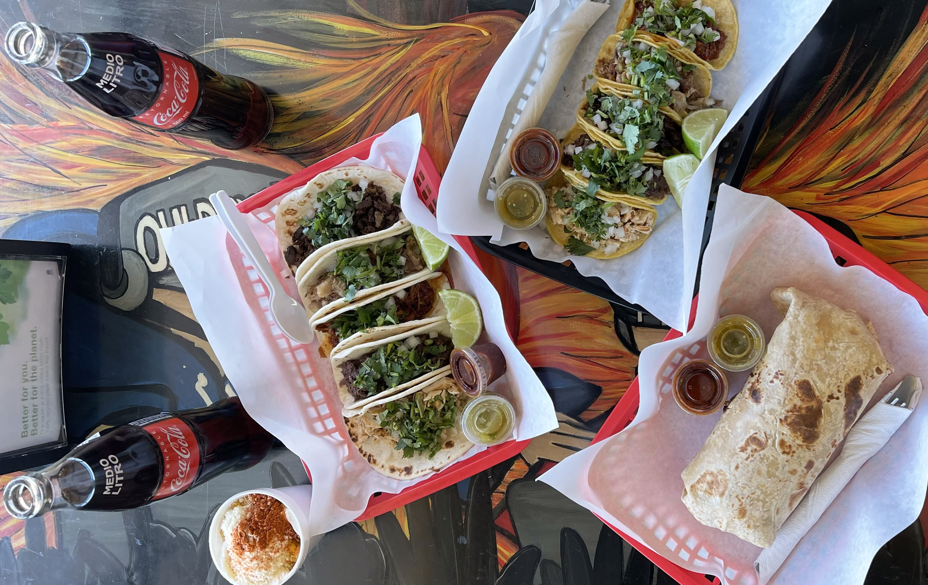 spread of Tacos la Bamba