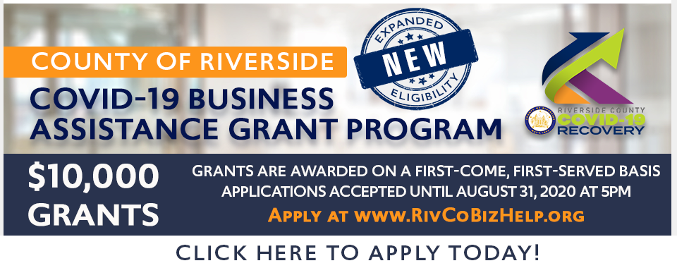 Riverside County Business Assistant Grant Graphic