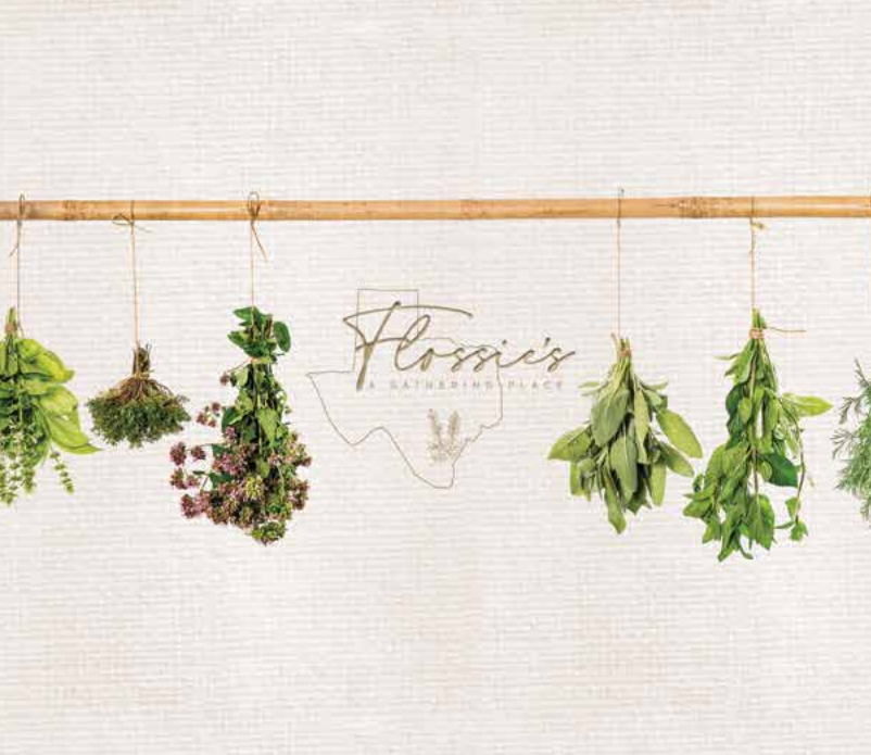 Herbs drying at Flossie's in Irving, TX
