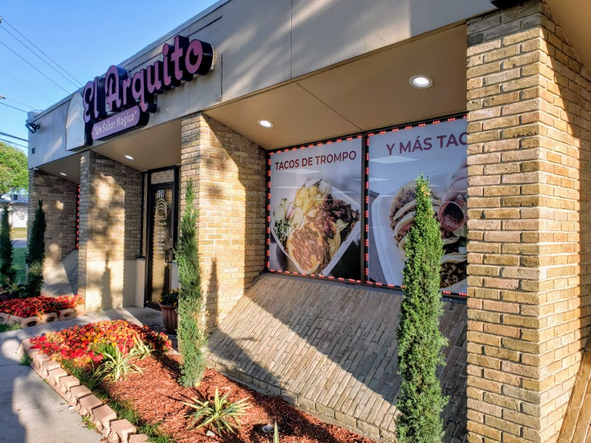 Store Front Of Taqueria El Arquito In Irving, TX