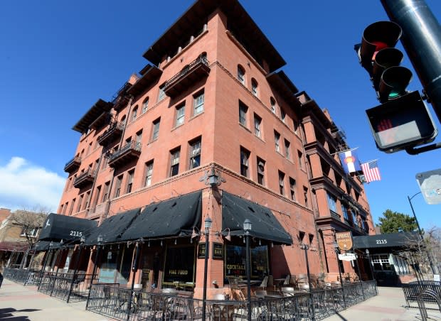 The Hotel Boulderado, pictured on March 18, 2020, in Boulder, Colo. (Cliff Grassmick/Staff Photographer)
