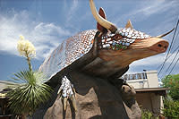Exterior of Armadillo Palace in Houston