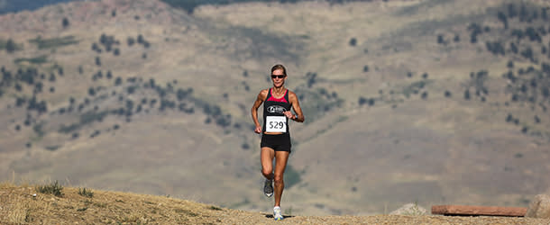 Runner in Bouder Foothills
