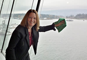 VCC's Claire Smith has always been a stickler for sparkling windows claire