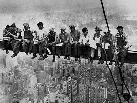Do these Irishmen look particularly lucky to you? No, but they were hard-working and knew how to have a good time.