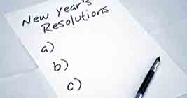 It's time for New Year's Resolutions, but you don't have any ideas - Do you?! Don't worry, you've got time.