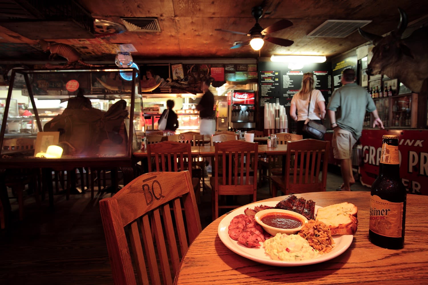 Interior of Goode Co. BBQ in Houston