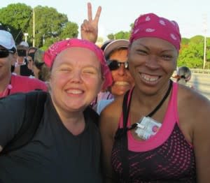 Miles of training on Fort Wayne Trails lead to some very big smiles at the end of the Komen 3 Day