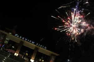 Fireworks at Parkview Stadium