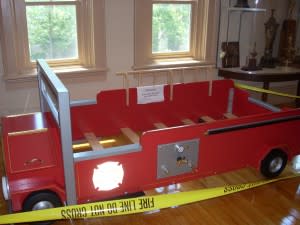 Child's bed to be raffled as a fundraiser in fall 2013.