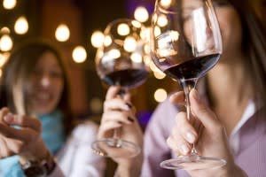 Wineglass in hand