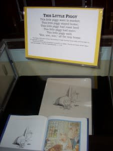 Nursery rhymes like this one on display at Karpeles Manuscript Library may have been written as political statements.