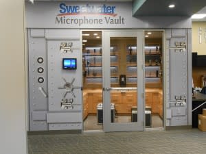 The Microphone Vault at Sweetwater Sound