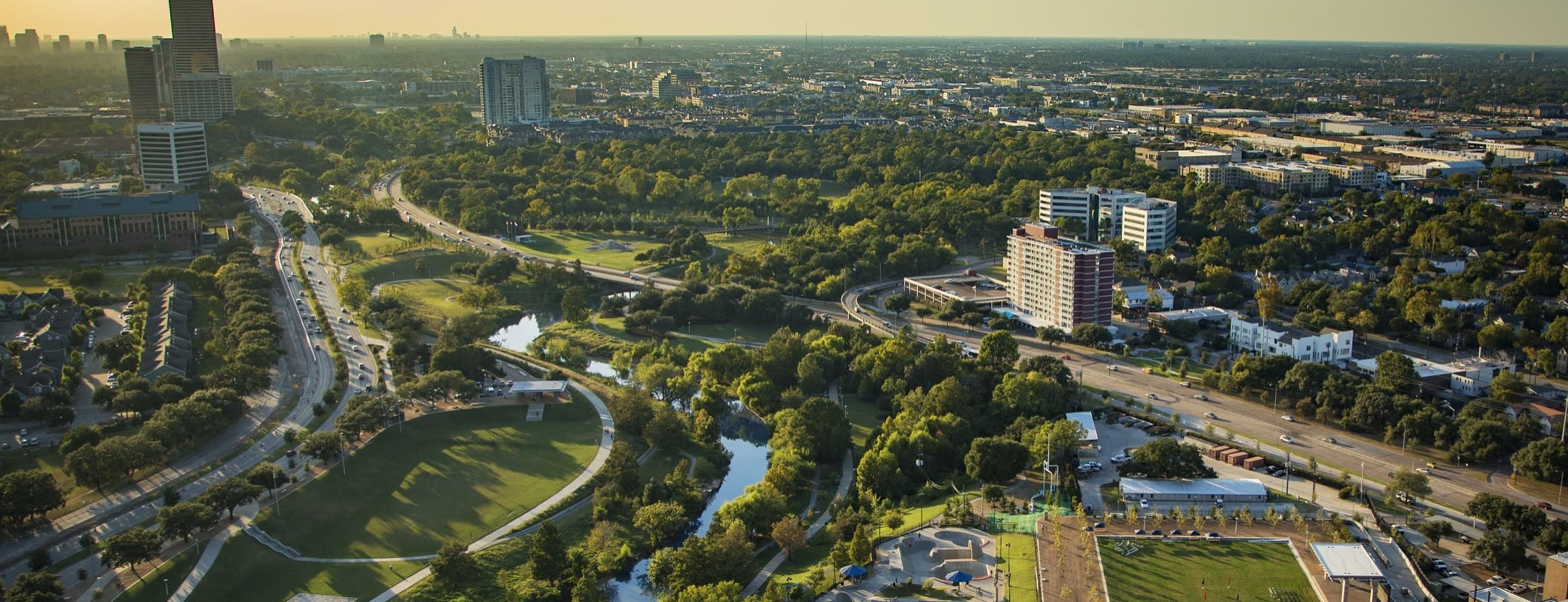 Buffalo Bayou Park and Memorial Drive