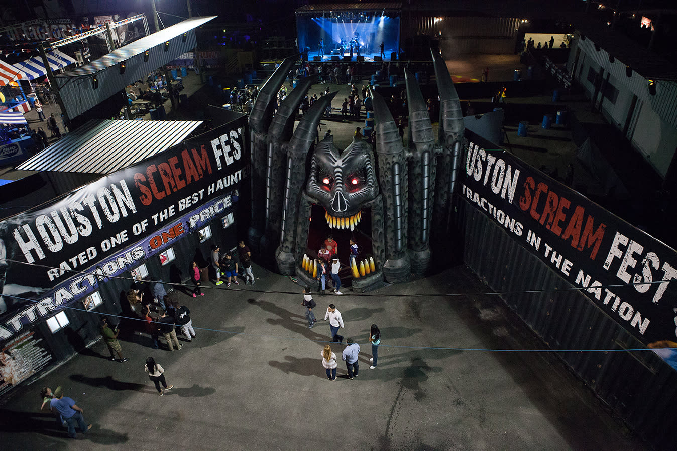 Crowd at the Houston Scream Fest