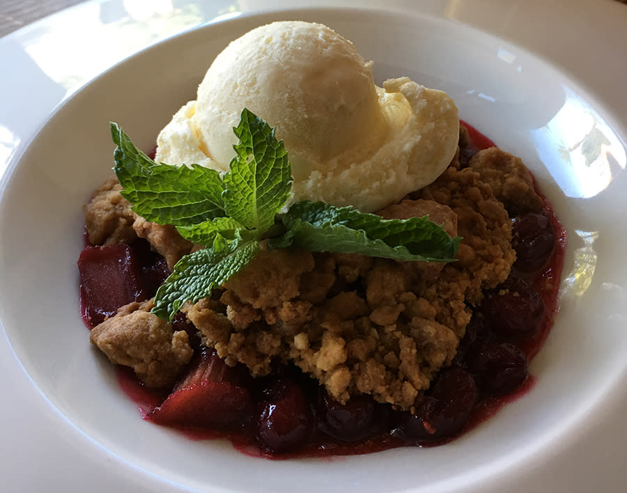 Rhubarb Crisp by the Wigwam