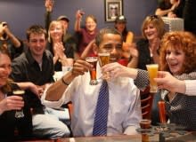 Barack Obama at BrewWorks