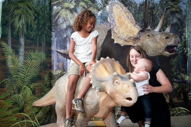 Dinosaurs: Land of Fire and Ice at EdVenture Children's Museum lets kids touch, feel and explore the world of dinosaurs!