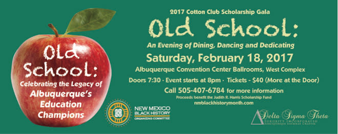 Old School Cotton Club Scholarship Gala during the Black History Month Festival in Albuquerque, New Mexico