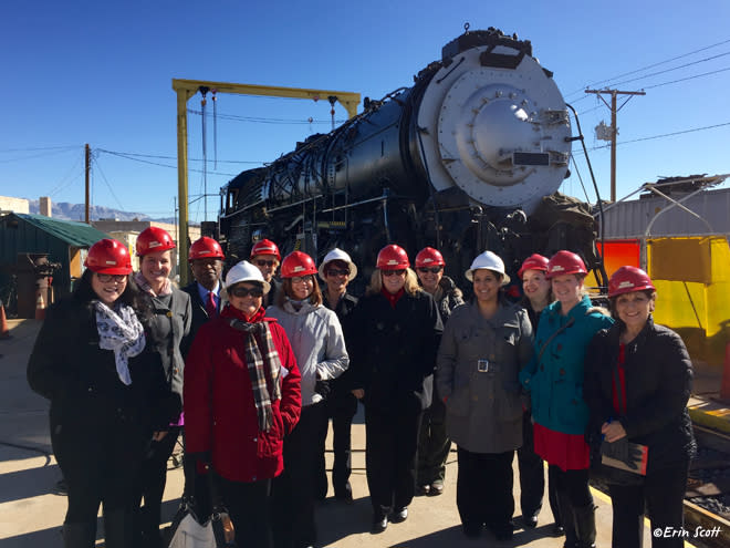 2926 steam locomotive engine restoration project in Albuquerque, New Mexico
