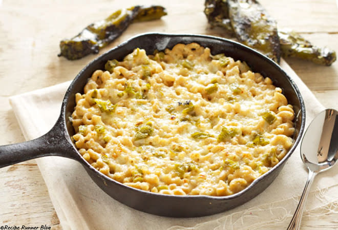 New Mexican green chile macaroni and cheese