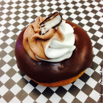 Becky & Sterling's Round I Peppermint Patty Donut - Rebel Donut's Facebook Page Becky & Sterling's Round I Peppermint Patty Donut - Rebel Donut's Facebook Page