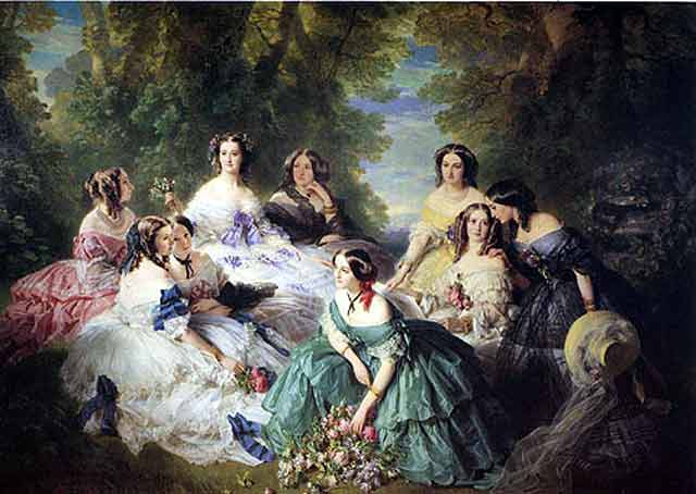Empress Eugenie and the Ladies of her Court by Franz Xaver Winterhalter