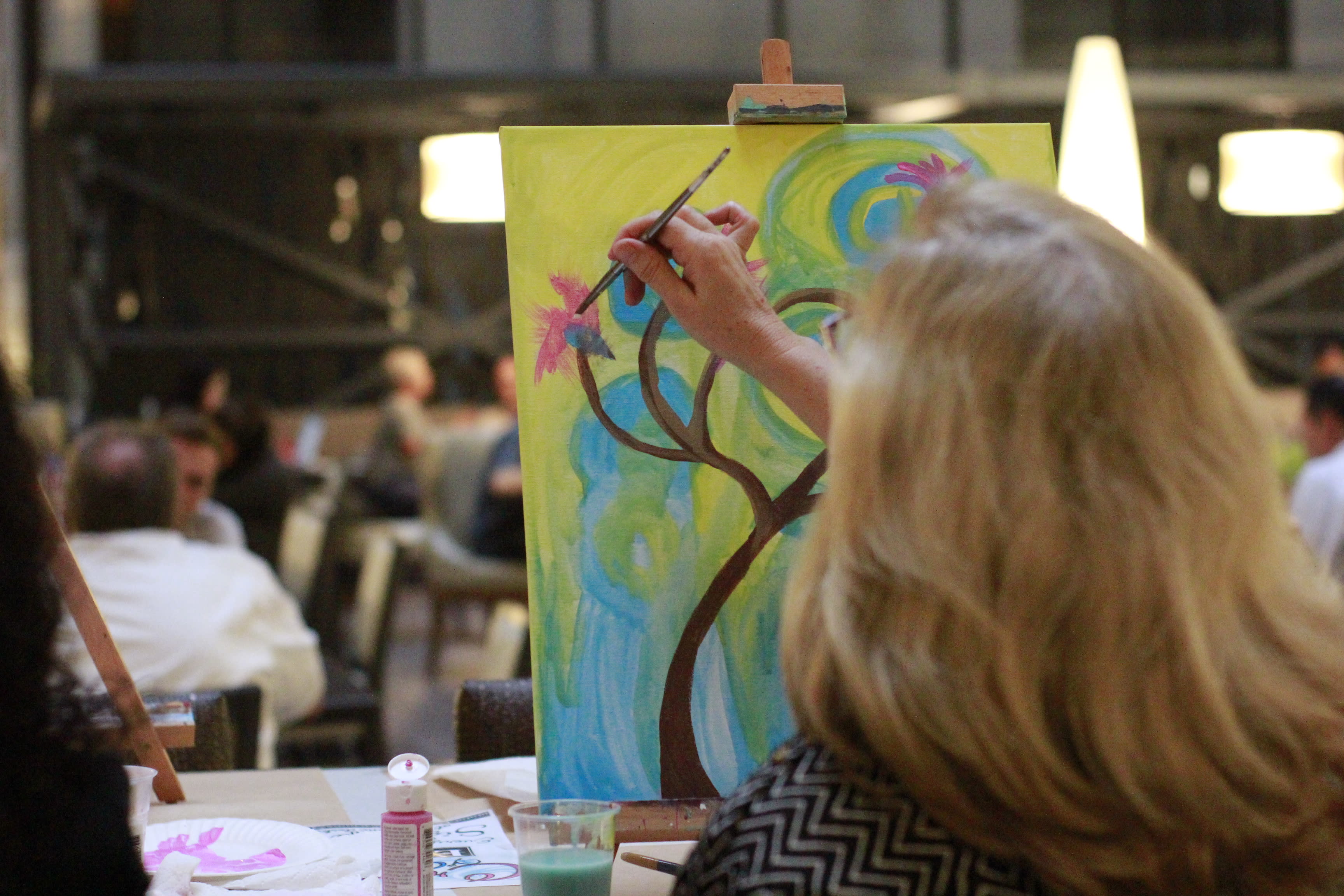 Creative Canvas Painting Classes at Embassy Suites Irvine