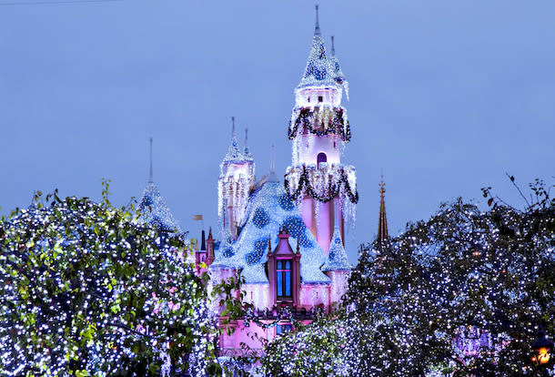 Winter at Disneyland Castle