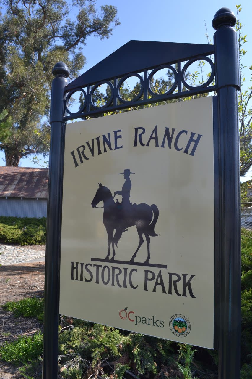 Irvine Historic Park Irvine Ranch Historic Park sign