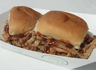Yummy pulled pork sandwiches Bub's BBQ DeMotte pulled pork sandwiches