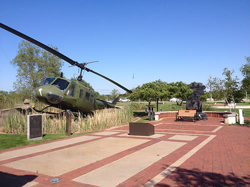 Community Veterans Memorial helicopter