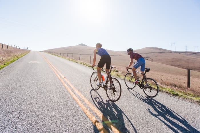 Cyclists Travelling from Paso Robles to Cambria