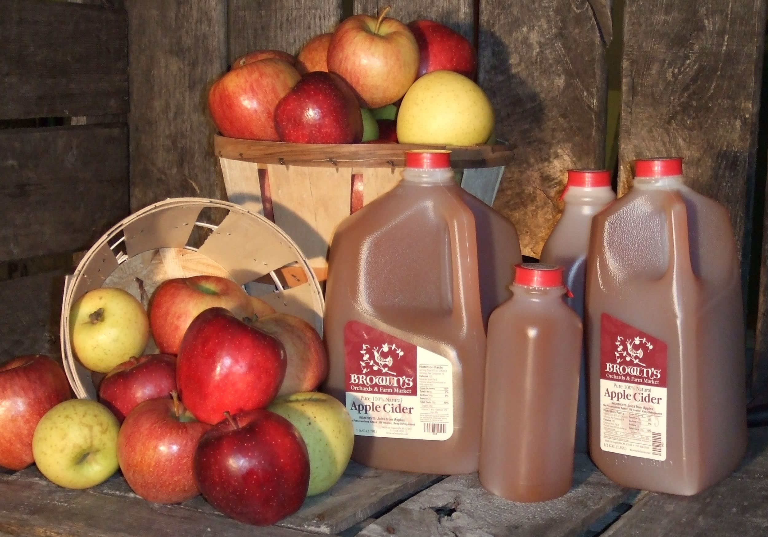 The secret to Brown's apple cider? It's just apples.