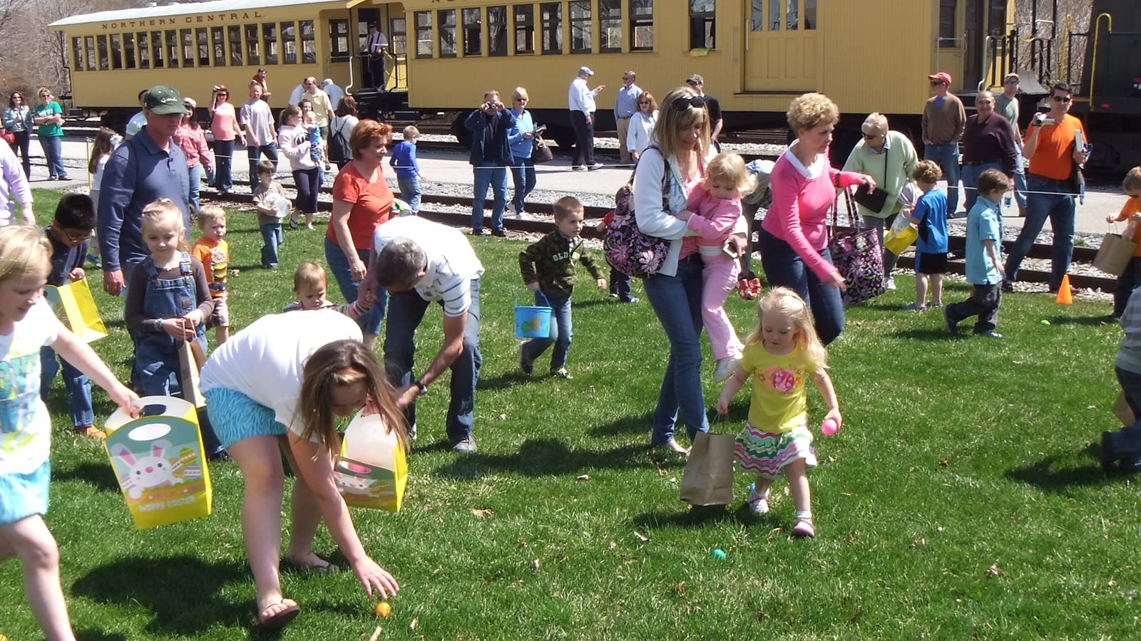 The Eggspecially Fun Bunny Run even includes an Easter egg hunt. Photo courtesy of Steam Into History.