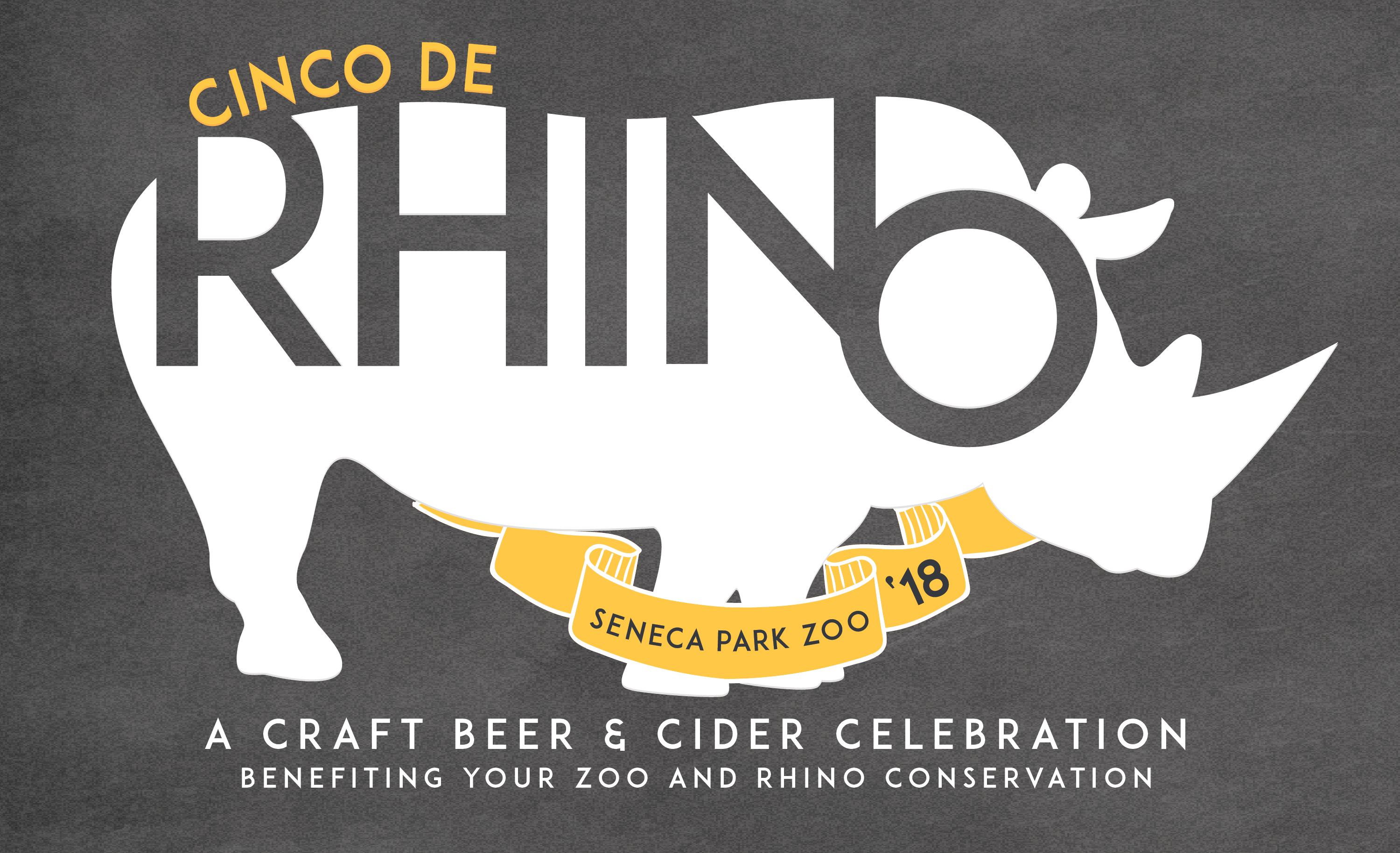 Seneca Park Zoo-Cinco de Rhino 2018 Logo