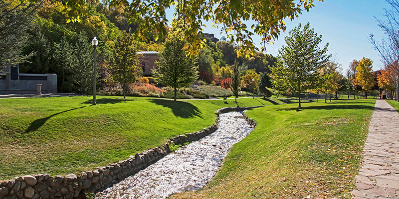 City Creek meandering through Memory Grove