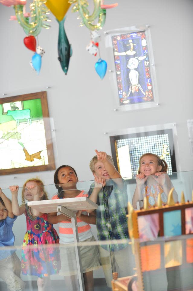 Kids at the Corning Museum of Glass courtesy of the Corning Museum of Glass