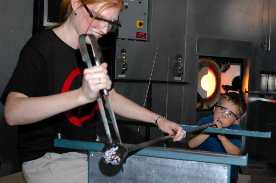 Glassblowing at The Studio at Corning Museum of Glass