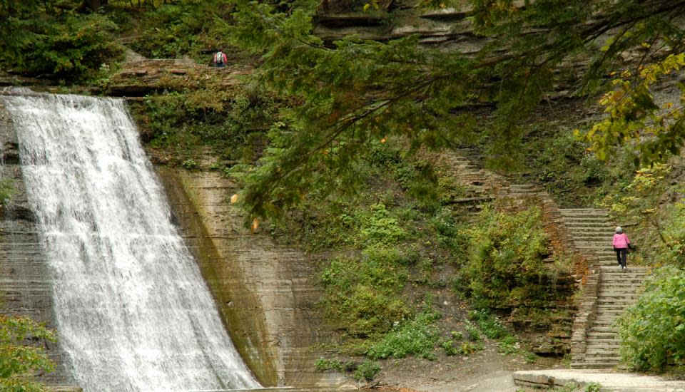 hiking at Stony Brook State Park