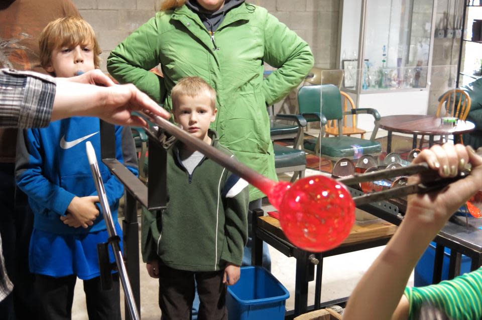 Glassblowing at Hands-on Glass Studio